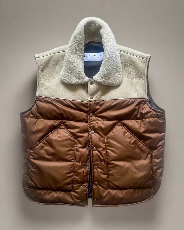 Alpine Gilet | Copper & Cream