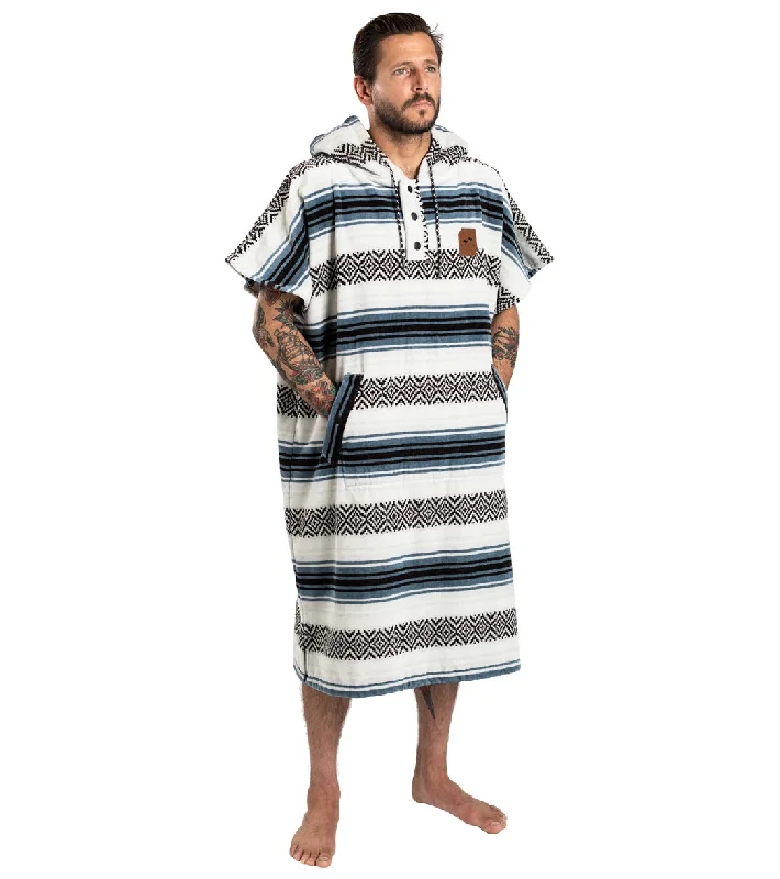 Slowtide Oso Changing Poncho White Stripe