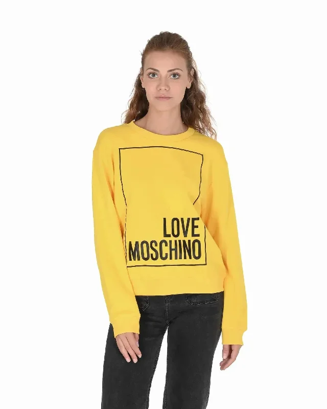 Love Moschino Cotton Sweatshirt with Inlay Detail - 46 EU