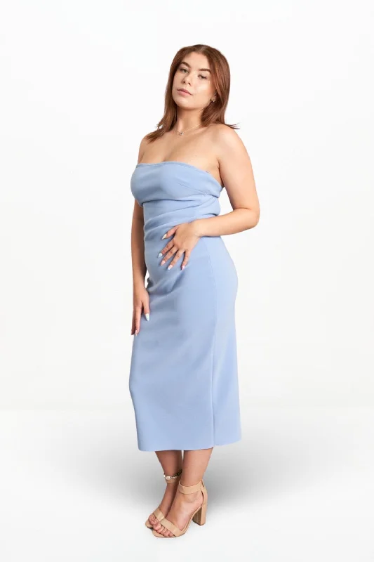 NOA MIDI DRESS (SKY BLUE)