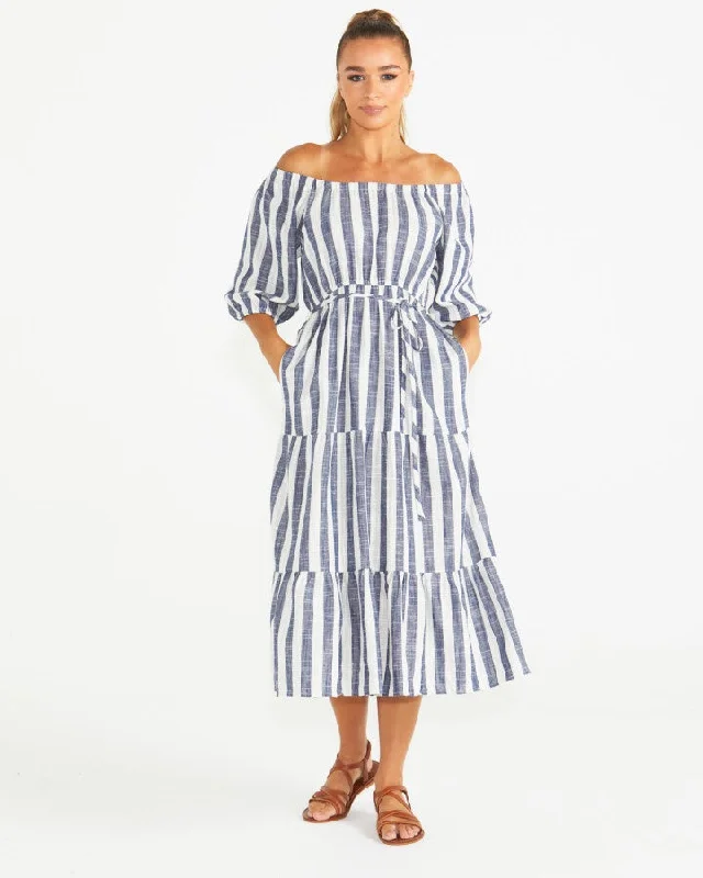 Sass Harley Midi Dress - Stripe