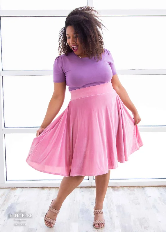 Essential Julie Skirt - Morganite Velvet