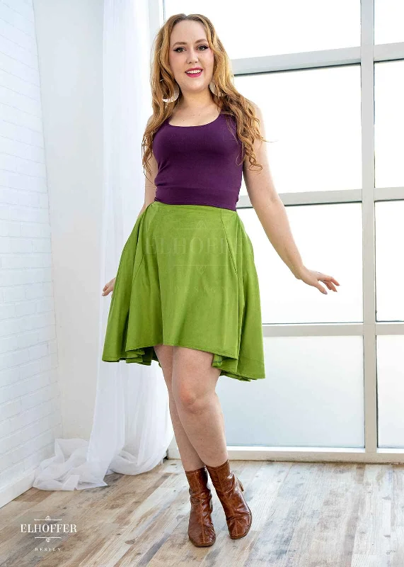 Essential Katie Lynn Skirt - Avocado Suede