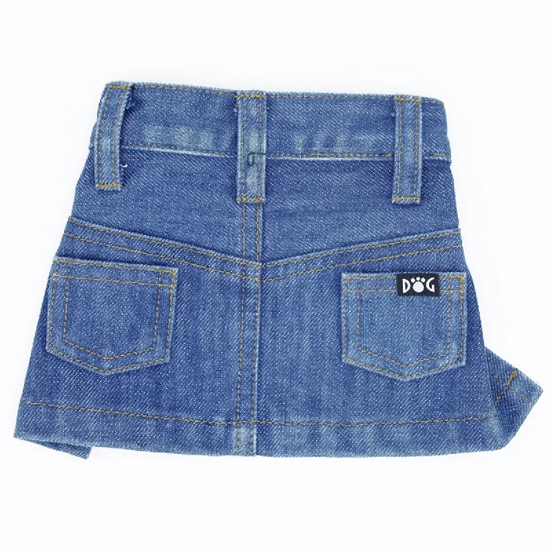 Jane Denim Dog Skirt Blue