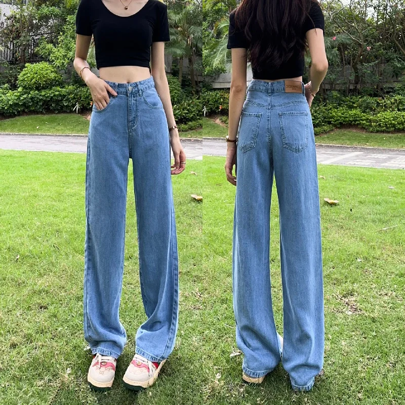 NiDELL: Women’s Vintage Cotton Denim Trousers for Summer