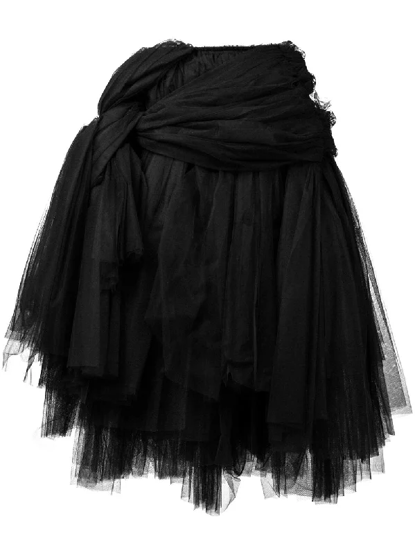 tulle midi skirt