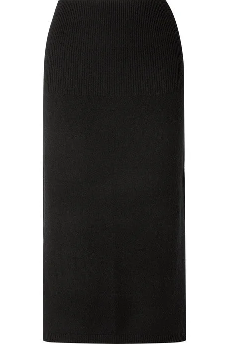 Cashmere midi skirt